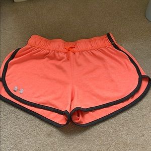 pink ua shorts